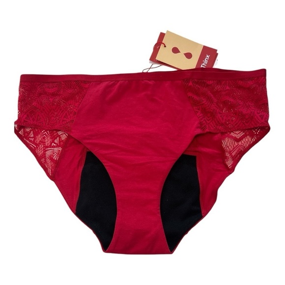 Thinx Sz 4X Brief Modal Red Period Panties Heavy Absorbency NWT - Picture 1 of 5